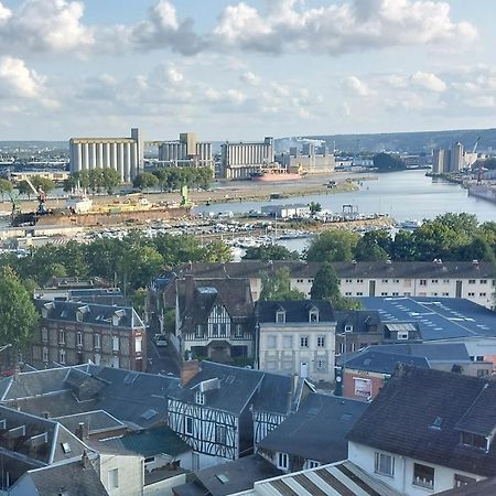 Ferienwohnung Rouen : Vue Panoramique Sur La Seine Avec Parking Exterior foto