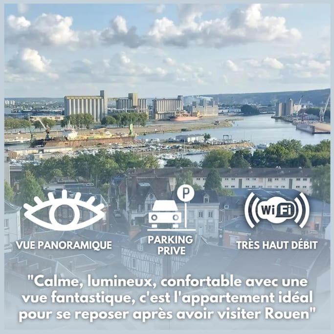 Ferienwohnung Rouen : Vue Panoramique Sur La Seine Avec Parking Zimmer foto