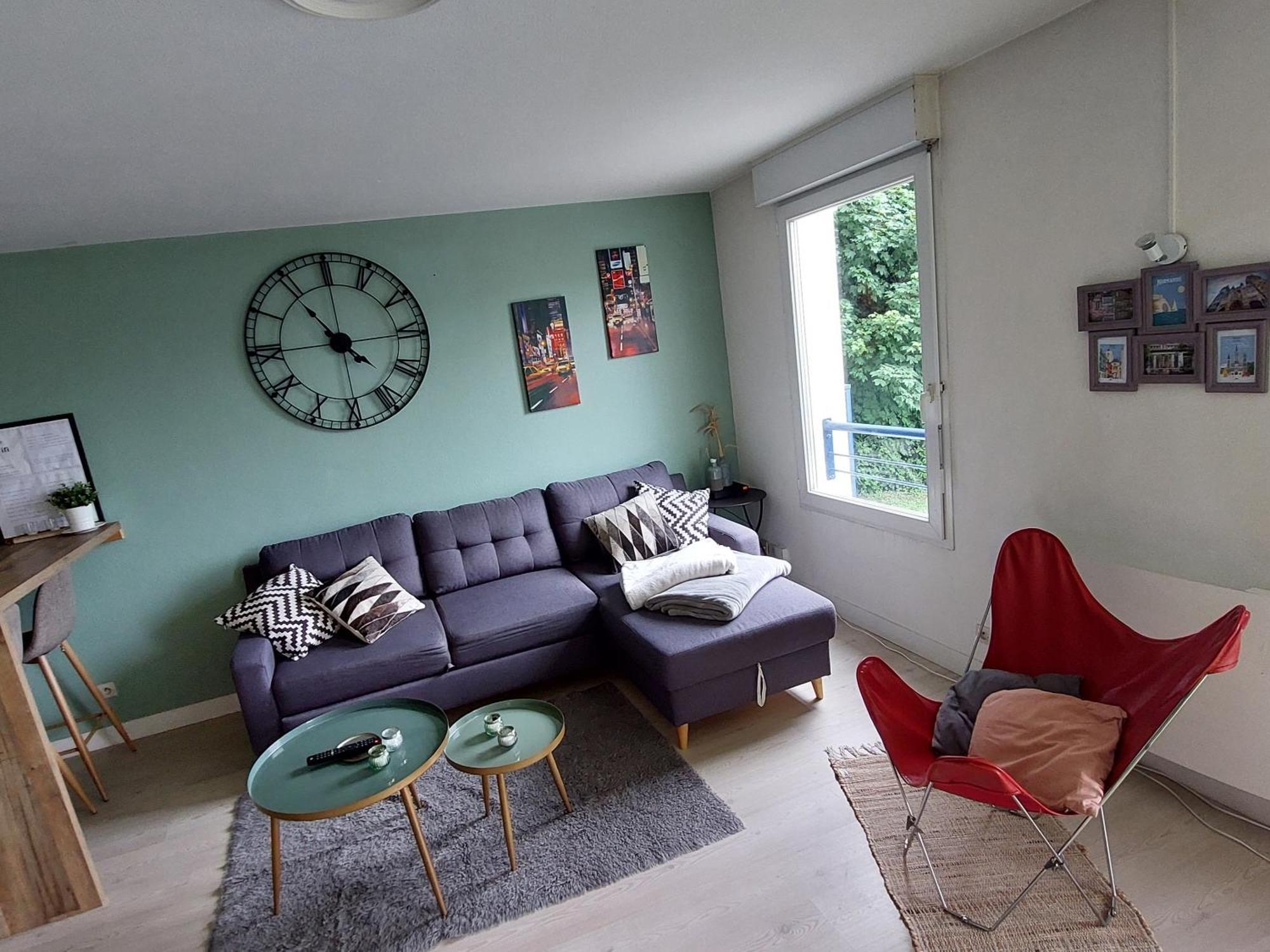 Ferienwohnung Rouen : Vue Panoramique Sur La Seine Avec Parking Zimmer foto